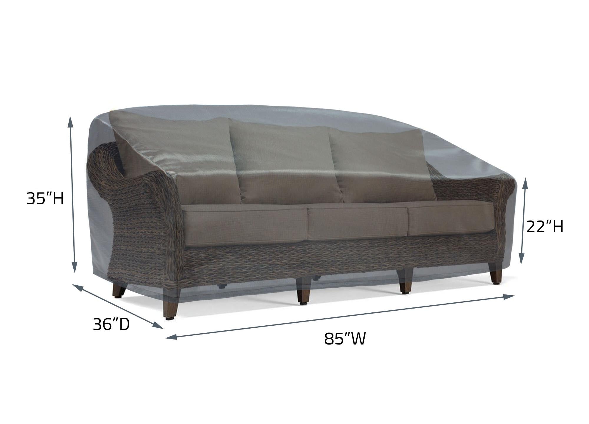 Sofa Cover - 85"Wx36"Dx35"H - Mercury by Shield Outdoor Covers - product image 2 for Resin Society