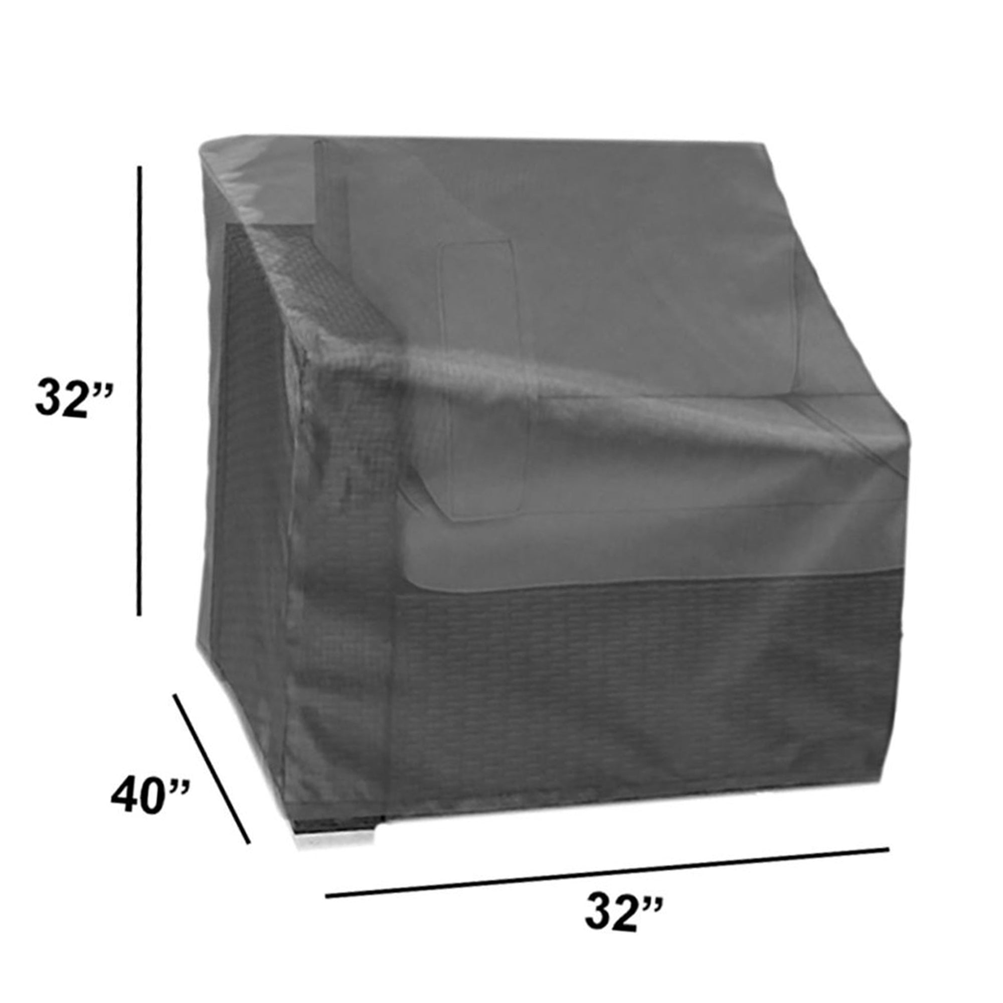 Modular Cover Left End - 32"Wx40"Dx32"H - Mercury by Shield Outdoor Covers - product image 2 for Resin Society