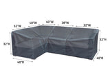 Modular Cover Left End - 32"Wx40"Dx32"H - Mercury by Shield Outdoor Covers - product image 3 for Resin Society