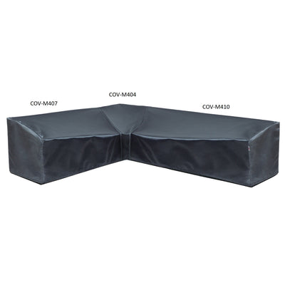 Modular Cover Sofa Right End - 88"Wx40"Dx18"H - Mercury by Shield Outdoor Covers - product image 3 for Resin Society