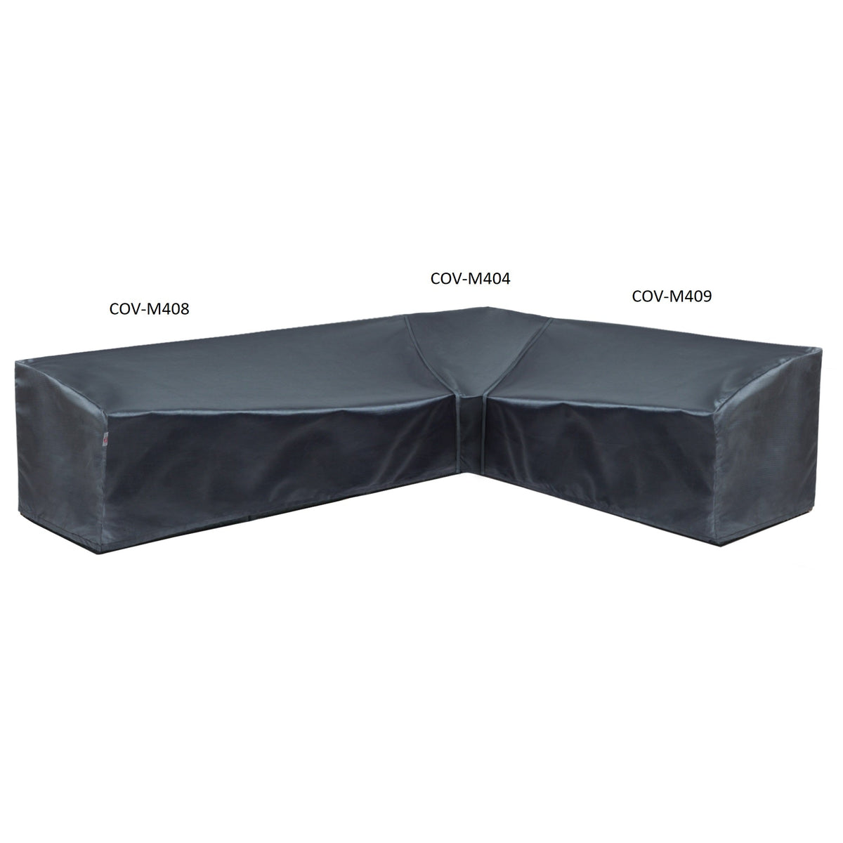 Modular Cover Sofa Left End - 88"Wx40"Dx18"H - Mercury by Shield Outdoor Covers - product image 3 for Resin Society