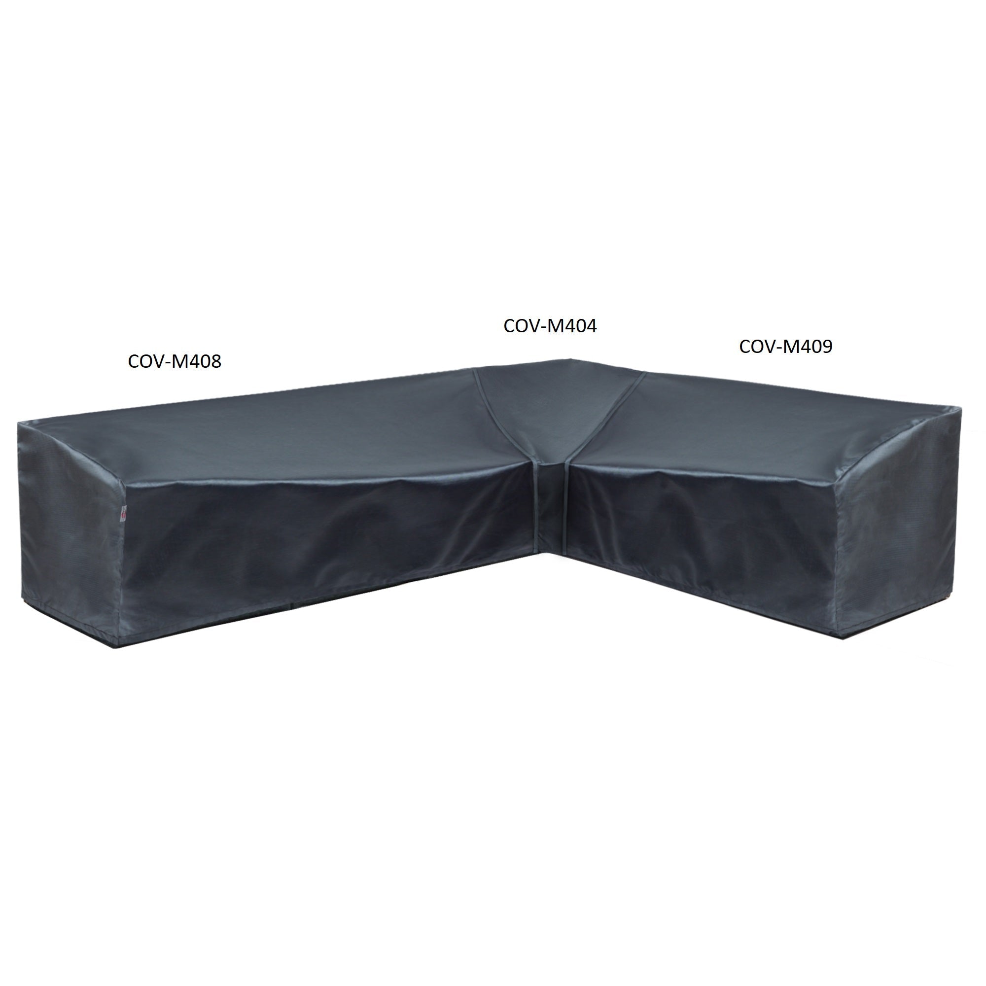 Modular Cover Sofa Left End - 88"Wx40"Dx18"H - Mercury by Shield Outdoor Covers - product image 3 for Resin Society