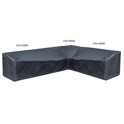 Modular Cover Sofa Left End - 88"Wx40"Dx18"H - Mercury by Shield Outdoor Covers - product image 3 for Resin Society