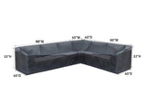 Modular Cover Sofa Left End - 88"Wx40"Dx18"H - Mercury by Shield Outdoor Covers - product image 4 for Resin Society