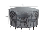 Round/Square Table Chair Cover 36" - DIA48"X25"H - Mercury by Shield Outdoor Covers - product image 2 for Resin Society