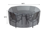 Round/Square Table Chair Cover 48" - DIA84'"x36'" - Mercury by Shield Outdoor Covers - product image 2 for Resin Society