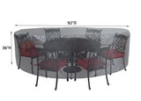Round/Square Table Chair Cover 54" - DIA92'"x36'" - Mercury by Shield Outdoor Covers - product image 2 for Resin Society