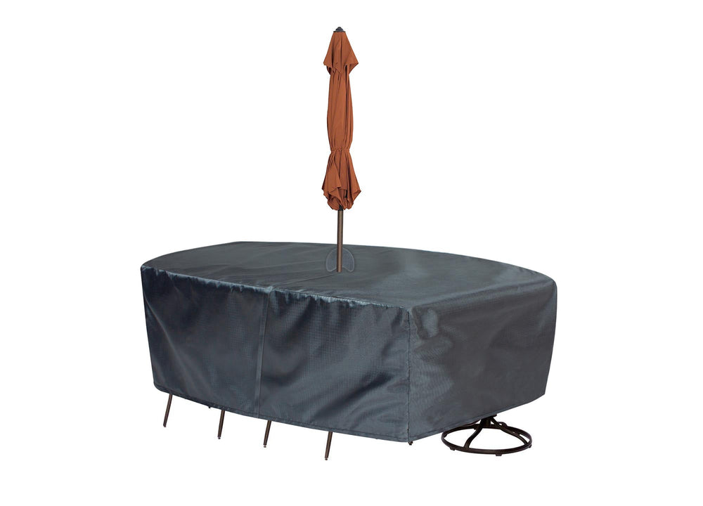 Shield Mercury Cover for 587 Fits Small Oval/RectangleTable & Chairs by Shield Outdoor Covers - main product image for Resin Society