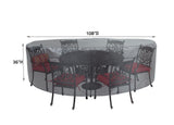 Round/Square Table Chair Cover 60" - DIA108"x36" - Mercury by Shield Outdoor Covers - product image 2 for Resin Society