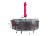Round/Square Table Chair Cover 60" Velcro - DIA108"x36" - Mercury by Shield Outdoor Covers - product image 2 for Resin Society