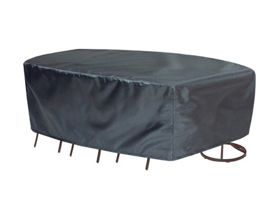 Oval/Rectangle Table Chair Cover X-Large - 92"Wx128"Dx36"H - Mercury by Shield Outdoor Covers - main product image for Resin Society