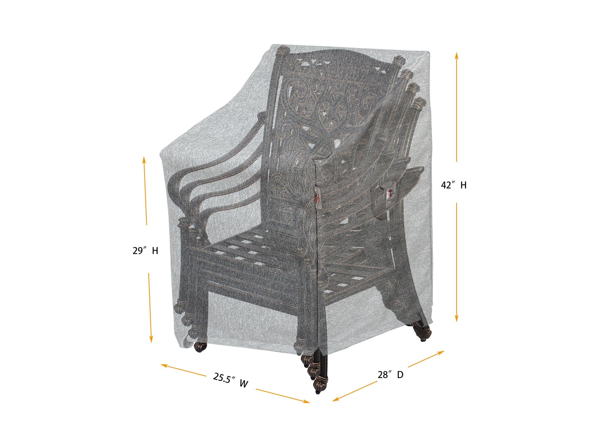 Premium Heavy-Duty Small Chair Cover by Shield Outdoor Covers - product image 2 for Resin Society