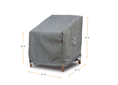 Premium Heavy-Duty Large Chair Cover, 37"W x 35"D x 24/36"H, Platinum by Shield Outdoor Covers - product image 2 for Resin Society