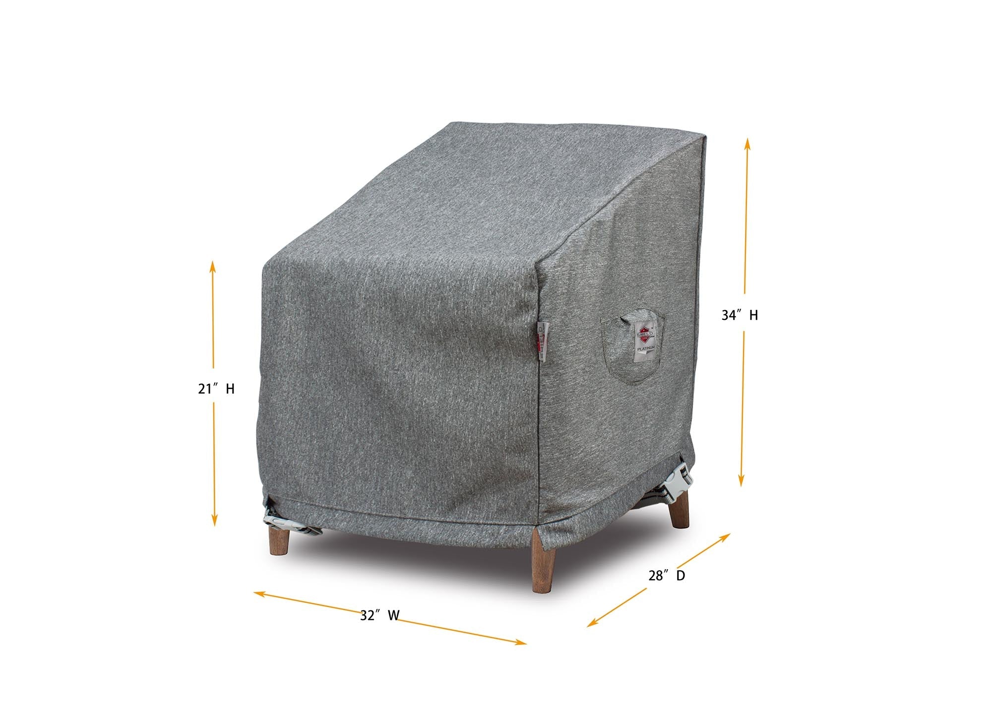 Premium Heavy-Duty Medium Club Chair Cover by Shield Outdoor Covers - product image 2 for Resin Society