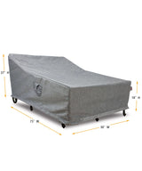 Premium Heavy-Duty Double Chaise Lounge Cover by Shield Outdoor Covers - product image 2 for Resin Society