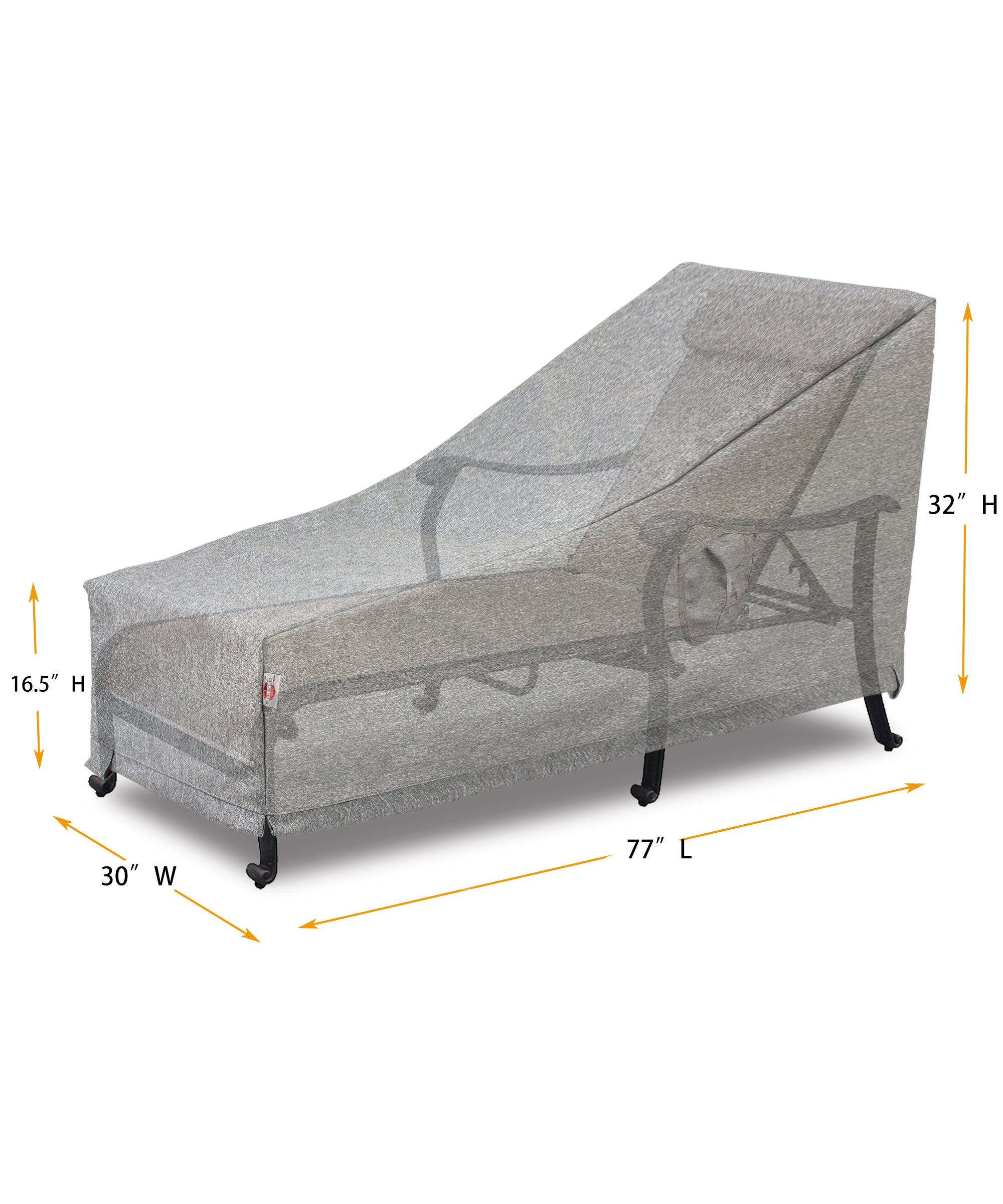 Premium Heavy-Duty Large Chaise Lounge Cover by Shield Outdoor Covers - product image 2 for Resin Society
