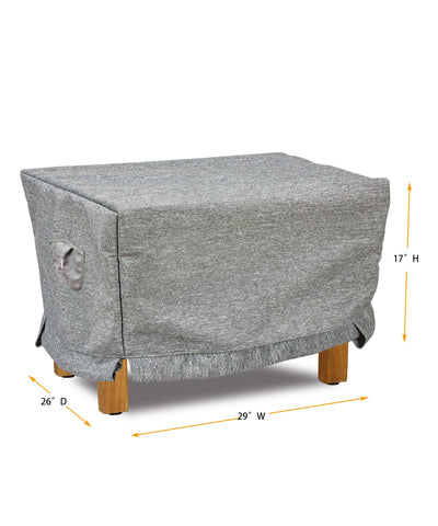 Premium Heavy-Duty Rectangular Ottoman Cover by Shield Outdoor Covers - product image 2 for Resin Society