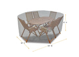 Premium Heavy-Duty Oval Dining Set Cover by Shield Outdoor Covers - product image 2 for Resin Society