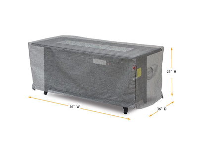 Premium Heavy-Duty Rectangular Fire Table Cover by Shield Outdoor Covers - product image 2 for Resin Society
