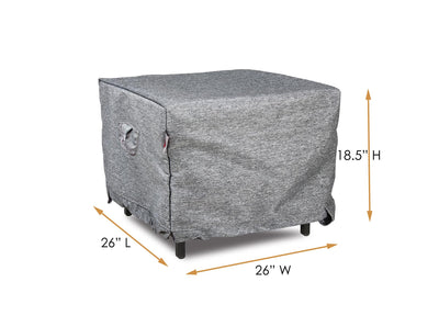 Premium Heavy-Duty Accent Table Cover, Platinum, 26"Wx 26"D x 21"H by Shield Outdoor Covers - product image 2 for Resin Society