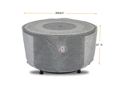 Premium Heavy-Duty Round Fire Table Cover by Shield Outdoor Covers - product image 2 for Resin Society