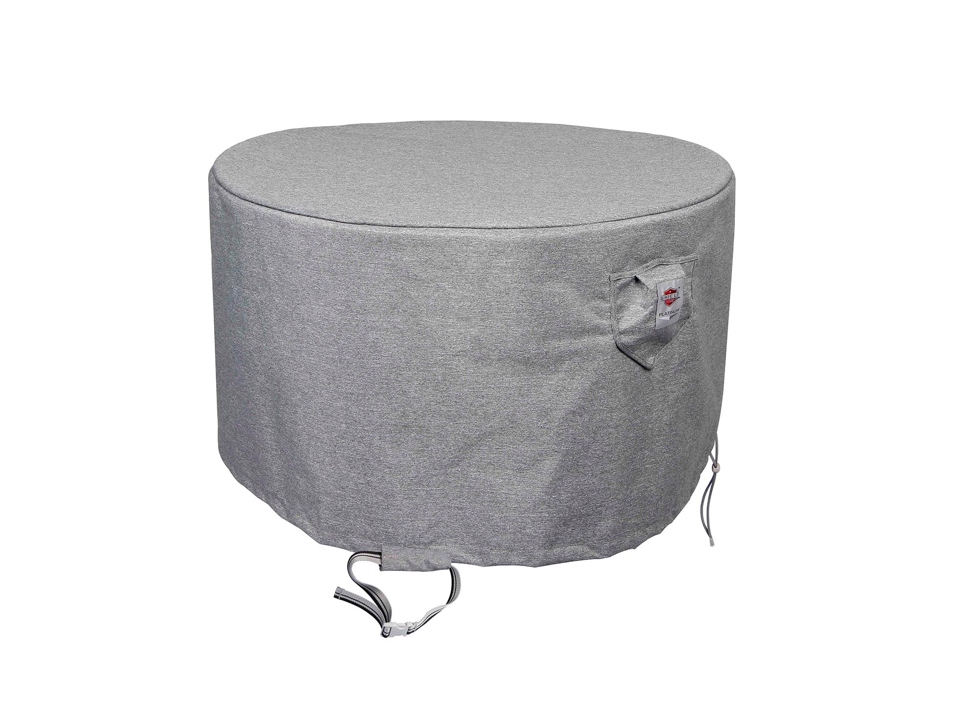 Premium Heavy-Duty Round Fire Table Cover by Shield Outdoor Covers - main product image for Resin Society