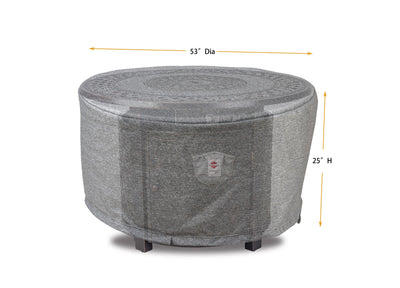 Premium Heavy-Duty Round Fire Table Cover by Shield Outdoor Covers - product image 2 for Resin Society