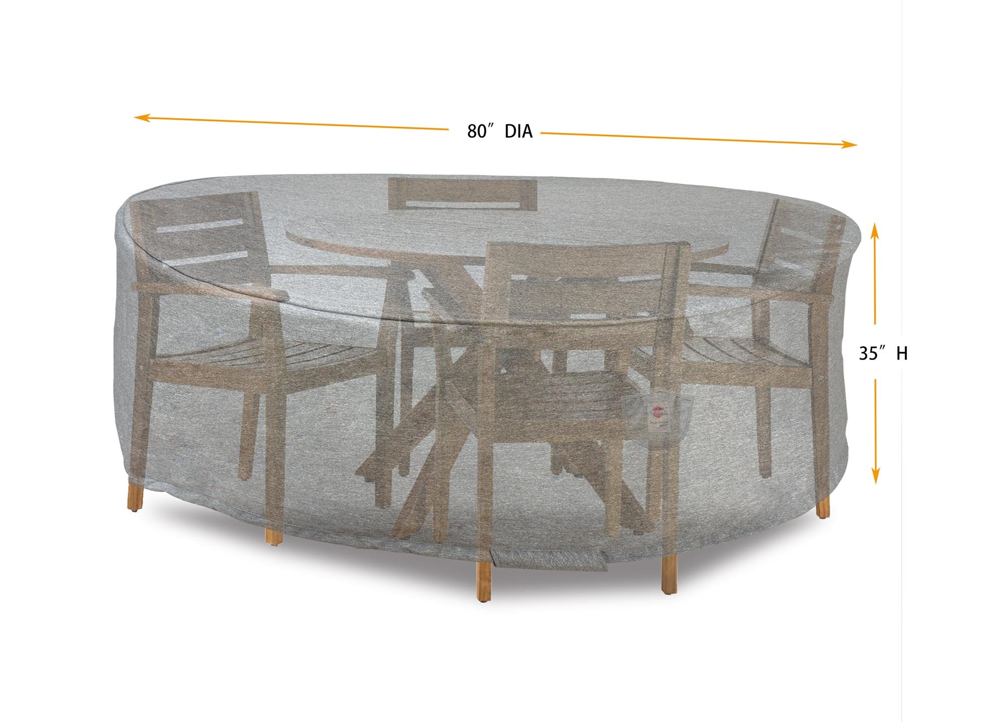 Premium Heavy-Duty Round Dining Set Cover by Shield Outdoor Covers - product image 2 for Resin Society