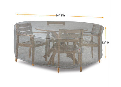 Premium Heavy-Duty Round Dining Set Cover by Shield Outdoor Covers - product image 2 for Resin Society