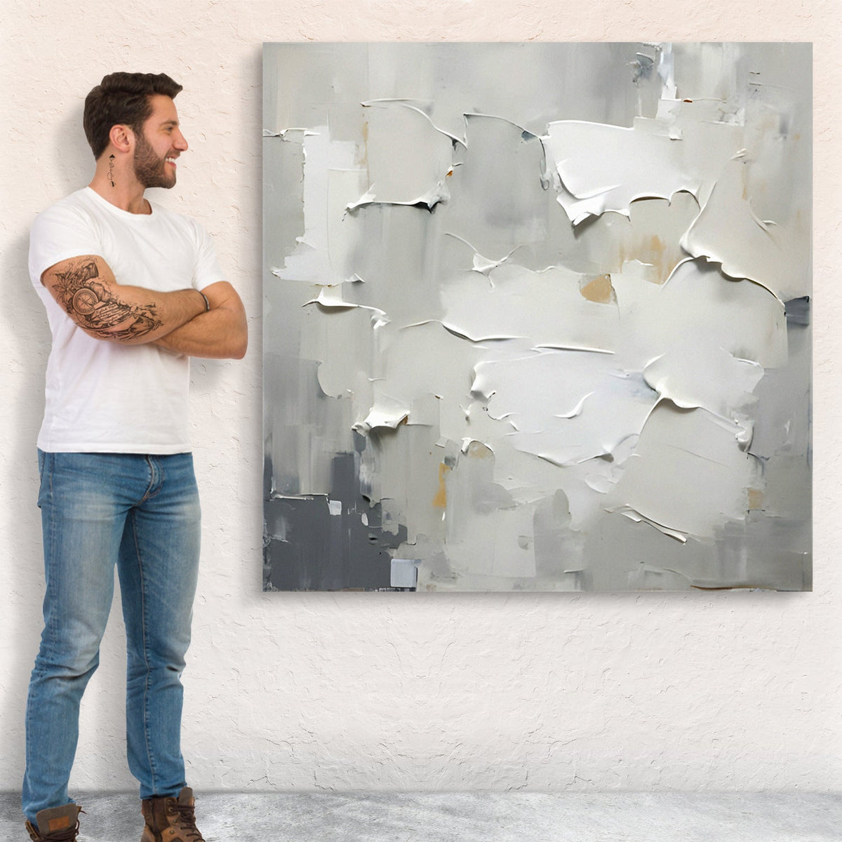 Canvas Print: "Cream Field" by Tailored Canvases - product image 3 for Resin Society