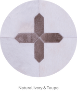 Crosses – Geometric Luxury Leather Rug by Homelosophy
