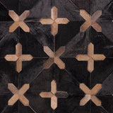 Crosses – Geometric Luxury Leather Rug by Homelosophy