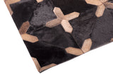 Crosses – Geometric Luxury Leather Rug by Homelosophy