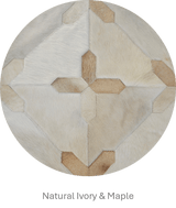 Crosses – Geometric Luxury Leather Rug by Homelosophy