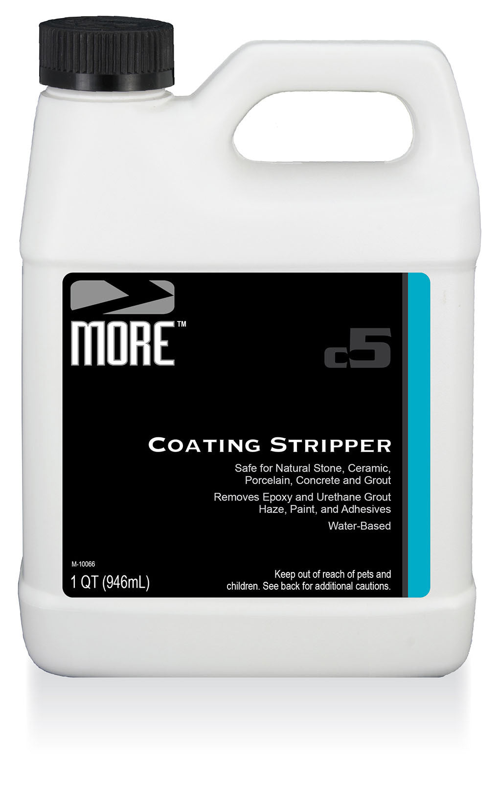 MORE® Coating Stripper quart and gallon bottles front label