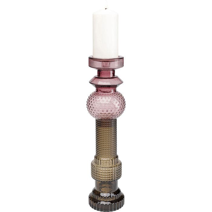 Candle Holder Marvelous Duo Purple Grey 49
