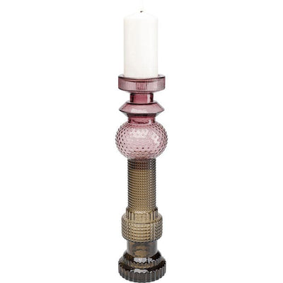 Candle Holder Marvelous Duo Purple Grey 49