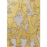 Canvas Picture Faces 70x100 by DEKOR showing vertical framed abstract faces artwork hung on a neutral wall.