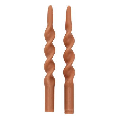 20 Caramel Swirl Candles - 10 Packs of 2 by Ro'Table - main product image for Resin Society