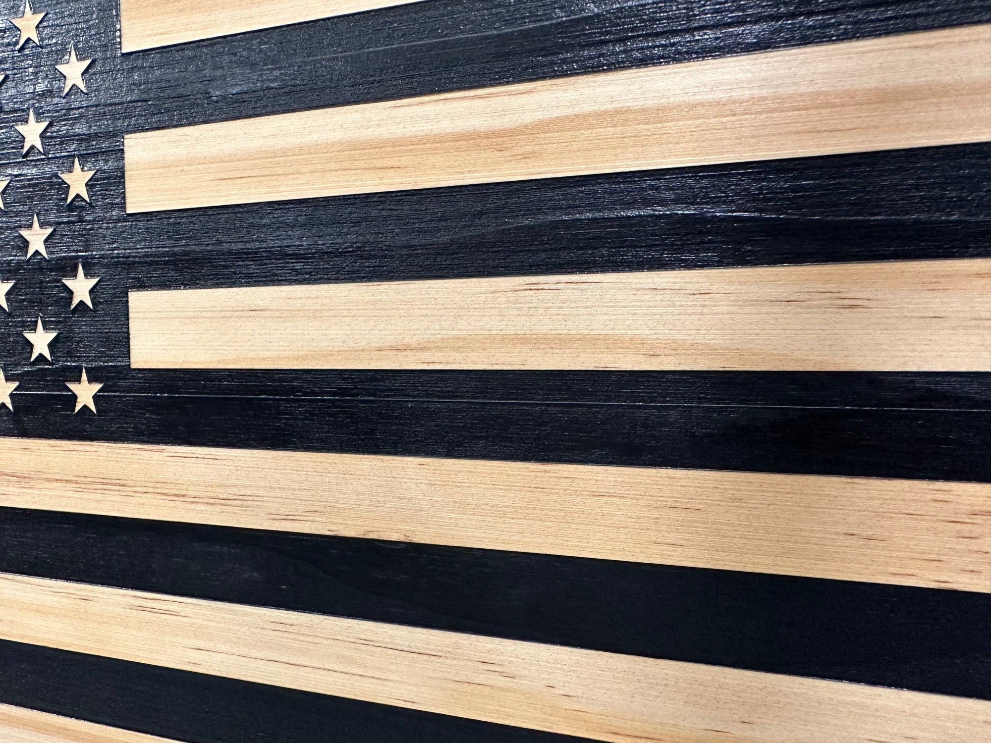 American Flag Decorative & Secure Wall-Mounted Gun Cabinet (Carbon Gray) by Bellewood Designs - product image 10 for Resin Society