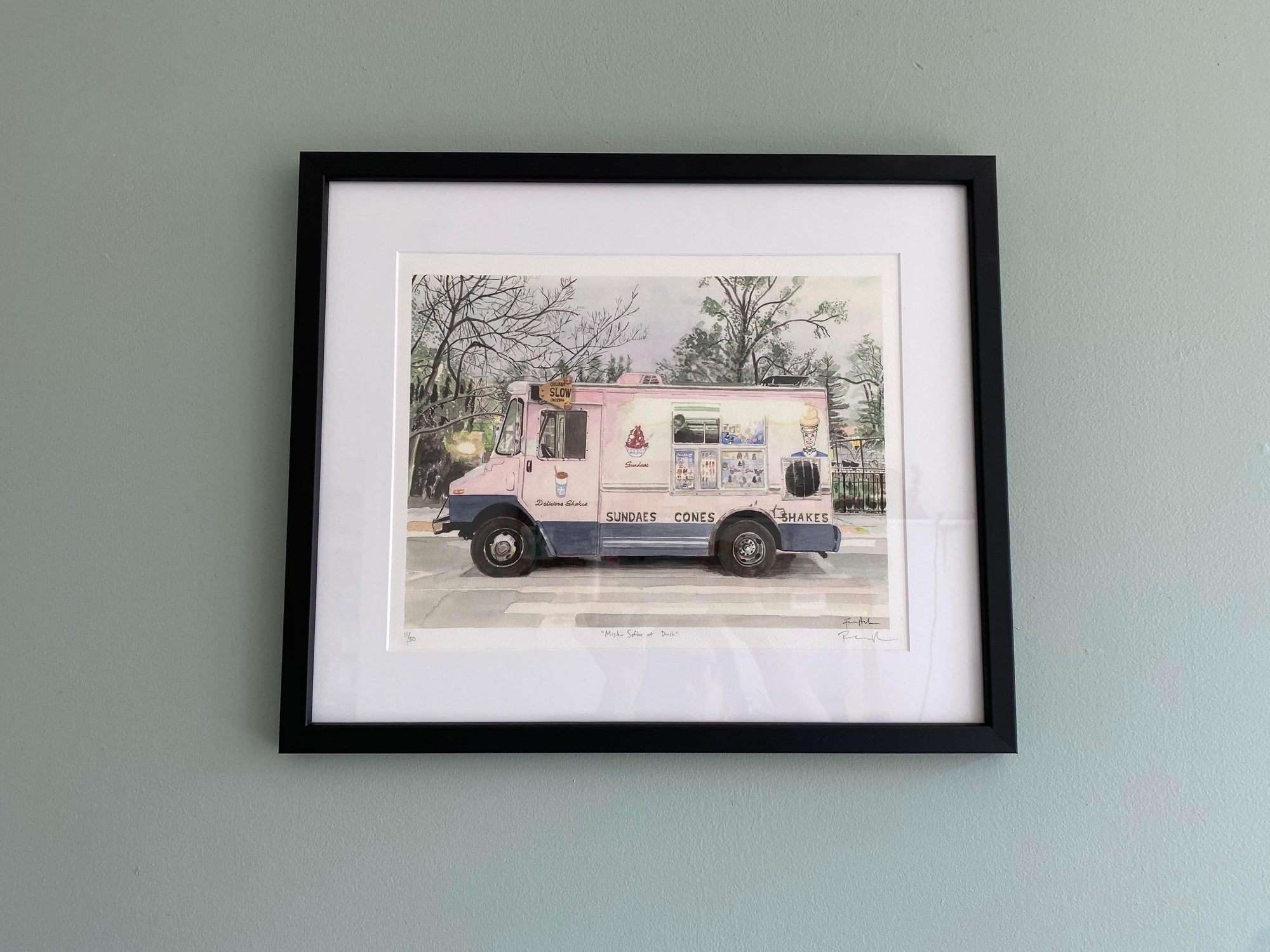 Mister Softee at Dusk, Street Scene by Art By Francis - product image 6 for Resin Society