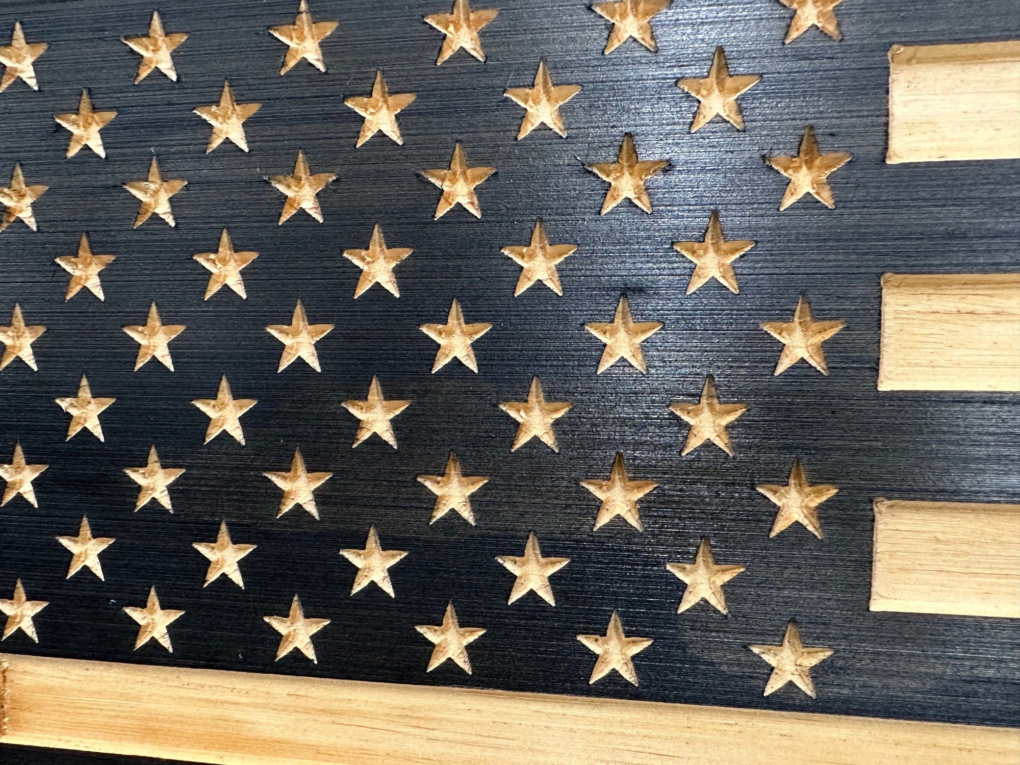 Carved American Flag Decorative Wall-Mounted Secure Gun Cabinet by Bellewood Designs - product image 11 for Resin Society