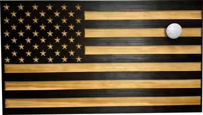 Carved American Flag Decorative Wall-Mounted Secure Gun Cabinet by Bellewood Designs - product image 7 for Resin Society