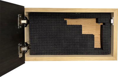 Carved American Flag Decorative Wall-Mounted Secure Gun Cabinet by Bellewood Designs - product image 8 for Resin Society