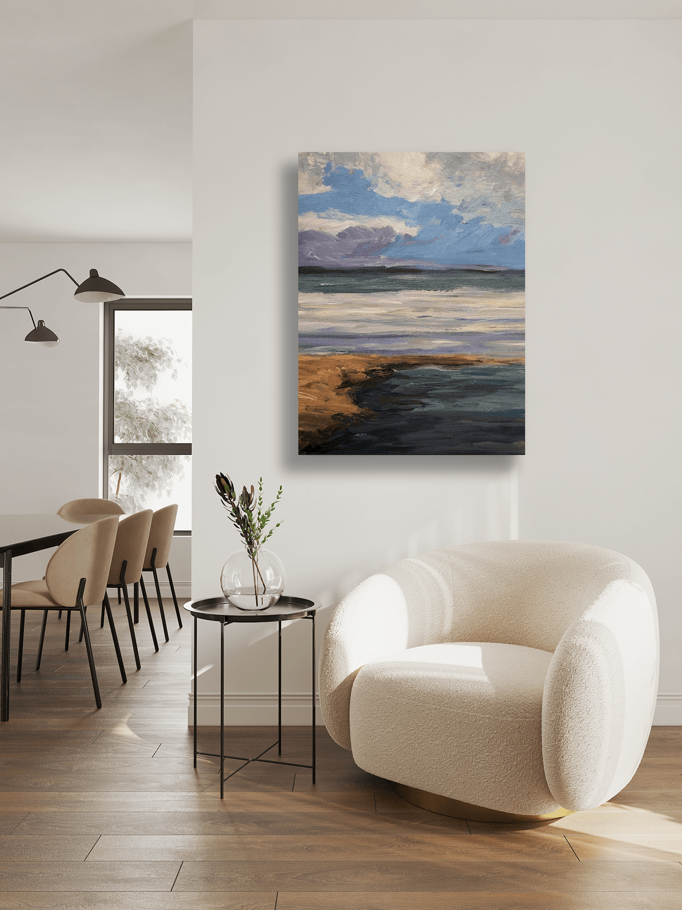Celadon II Artist Enhanced Canvas Print by John Beard Collection - product image 2 for Resin Society