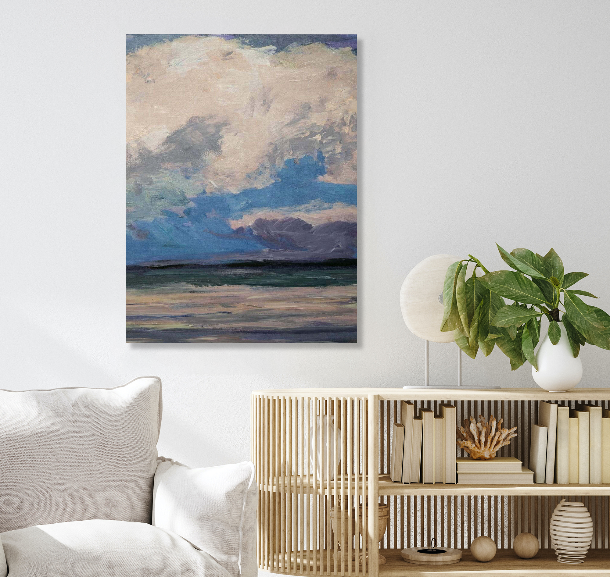 Celadon III Artist Enhanced Canvas Print by John Beard Collection - product image 4 for Resin Society
