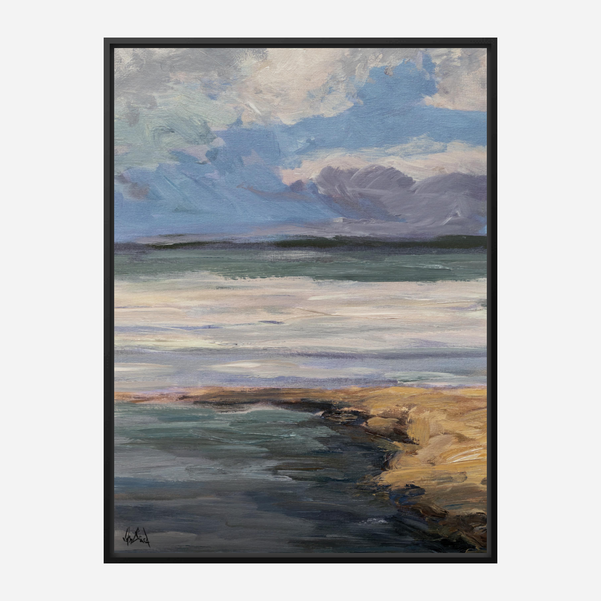 Celadon II Artist Enhanced Canvas Print by John Beard Collection - product image 5 for Resin Society