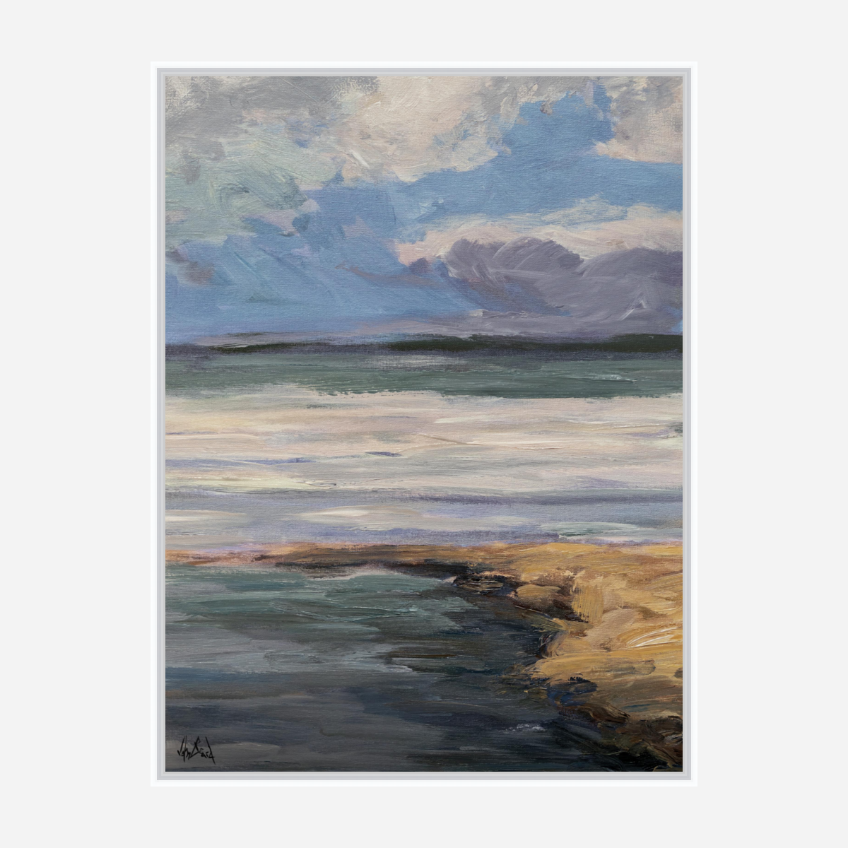 Celadon II Artist Enhanced Canvas Print by John Beard Collection - product image 7 for Resin Society