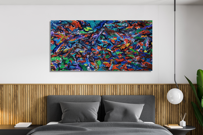 Celebration I Artist Enhanced Canvas Print by John Beard Collection - product image 4 for Resin Society