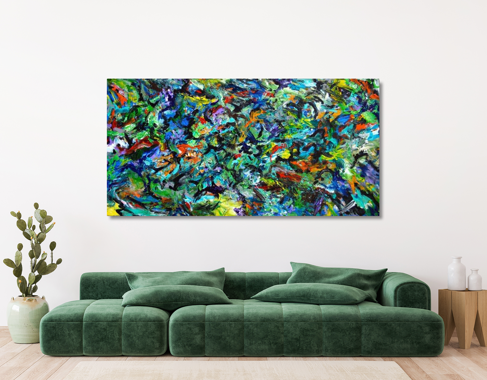 Celebration II Artist Enhanced Canvas Print by John Beard Collection - product image 4 for Resin Society